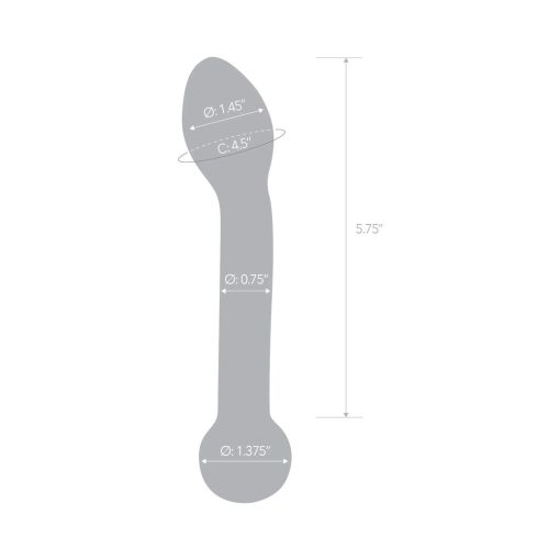 Glas 7 In. Honey Dripper Anal Slider Prostate Stimulating Glass Dildo - Image 7