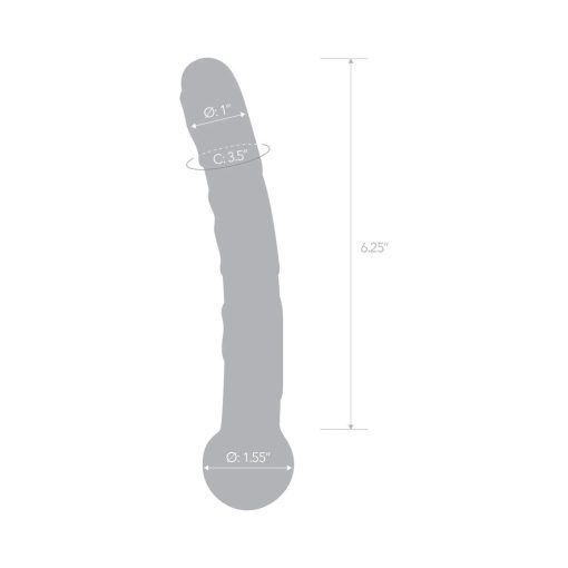 Glas 7.5 In. Orange Tickler Glass Dildo - Image 7