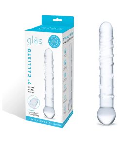 Glas 7 In. Callisto Clear Glass Dildo