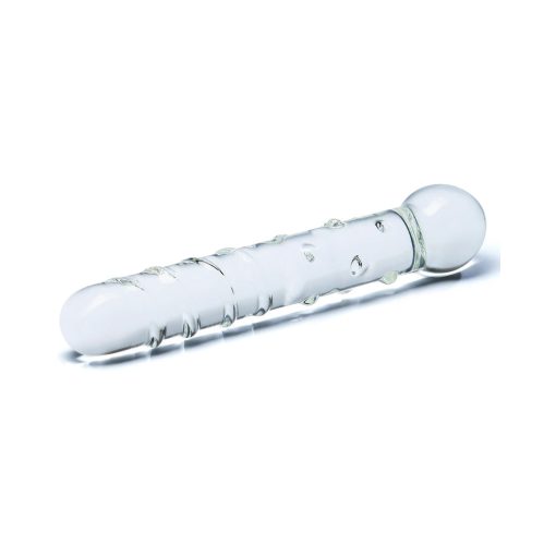 Glas 7 In. Callisto Clear Glass Dildo - Image 3