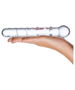 Glas 7 In. Callisto Clear Glass Dildo