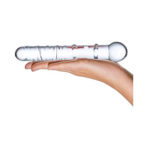 Glas 7 In. Callisto Clear Glass Dildo - Image 5