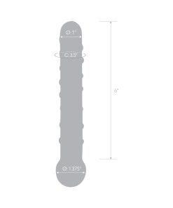 Glas 7 In. Callisto Clear Glass Dildo