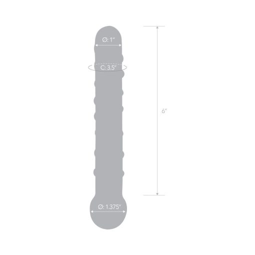 Glas 7 In. Callisto Clear Glass Dildo - Image 7