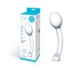 Glas 8 In. Pure Indulgence Anal Slider Prostate Stimulating Glass Dildo