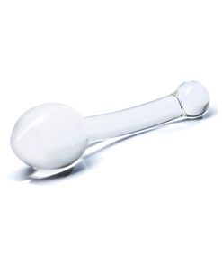 Glas 8 In. Pure Indulgence Anal Slider Prostate Stimulating Glass Dildo