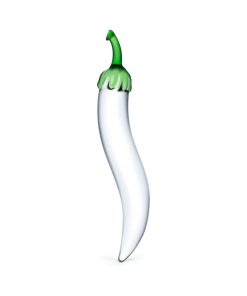 Glas 8.25 In. Glass Naturals Chili Pepper Dildo