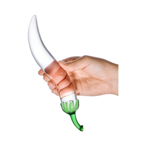 Glas 8.25 In. Glass Naturals Chili Pepper Dildo - Image 4