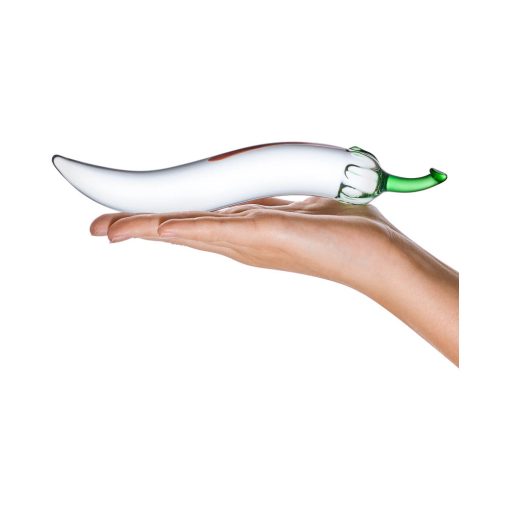 Glas 8.25 In. Glass Naturals Chili Pepper Dildo - Image 5