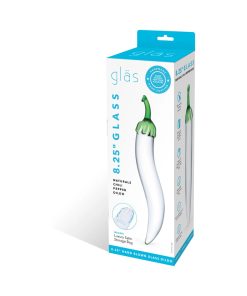 Glas 8.25 In. Glass Naturals Chili Pepper Dildo