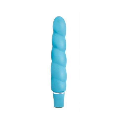 Luxe Anastasia Silicone Slimline Vibrator Aqua - Image 2