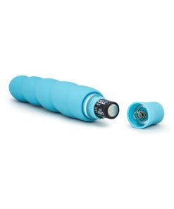 Luxe Anastasia Silicone Slimline Vibrator Aqua