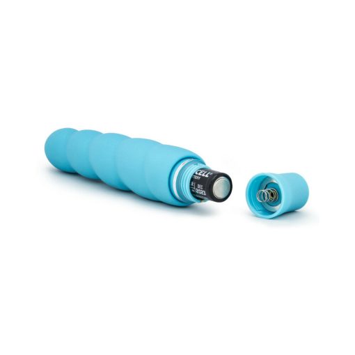 Luxe Anastasia Silicone Slimline Vibrator Aqua - Image 5