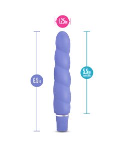 Luxe Anastasia Silicone Slimline Vibrator Periwinkle