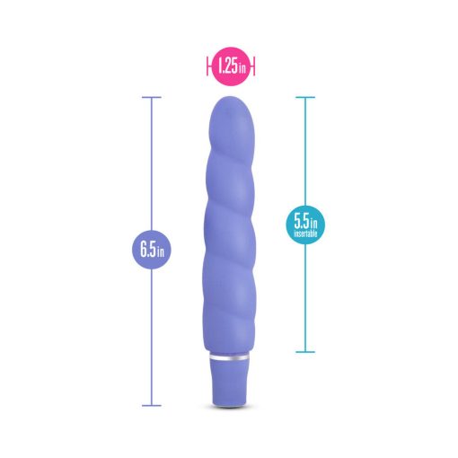 Luxe Anastasia Silicone Slimline Vibrator Periwinkle - Image 5