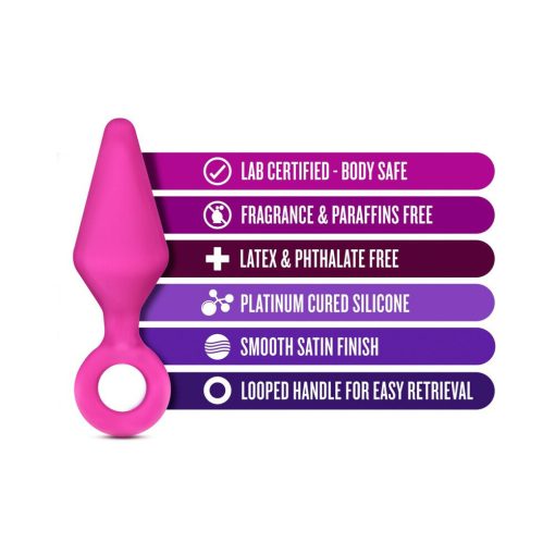 Luxe Candy Rimmer Small Silicone Anal Plug Pink - Image 3