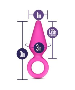 Luxe Candy Rimmer Small Silicone Anal Plug Pink