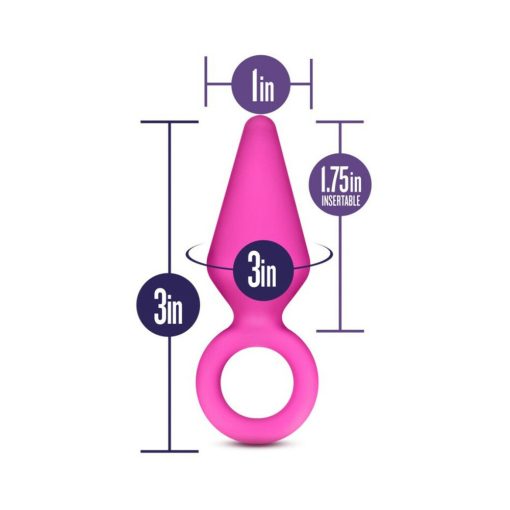 Luxe Candy Rimmer Small Silicone Anal Plug Pink - Image 4