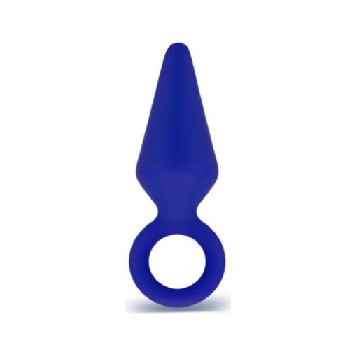 Luxe Candy Rimmer Small Silicone Anal Plug Blue - Image 2