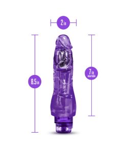 Naturally Yours Fantasy Vibe Realistic 8.5 In. Vibrating Dildo Purple