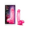 B Yours Sweet 'N Hard 1 Realistic 7 In. Dildo With Balls Pink