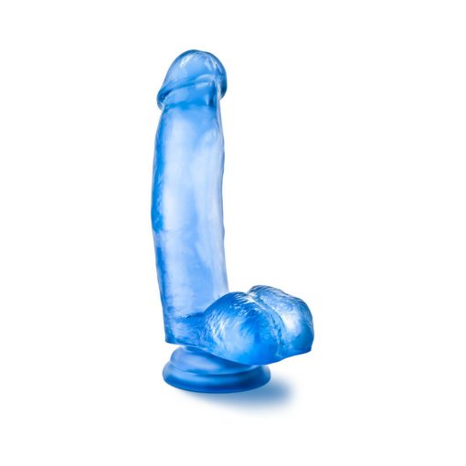 B Yours Sweet 'N Hard 1 Realistic 7 In. Dildo With Balls Blue - Image 3