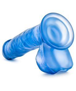 B Yours Sweet 'N Hard 1 Realistic 7 In. Dildo With Balls Blue