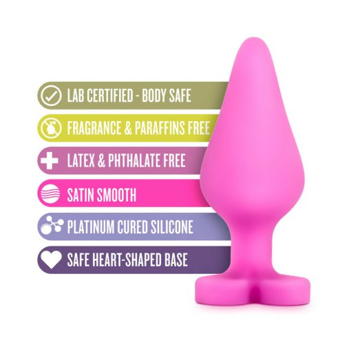 Play With Me Naughty Candy Hearts 'Be Mine' Anal Plug Pink - Image 6