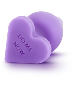Play With Me Naughty Candy Hearts 'Do Me Now' Anal Plug Purple