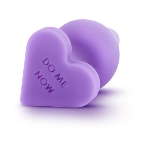 Play With Me Naughty Candy Hearts 'Do Me Now' Anal Plug Purple - Image 5
