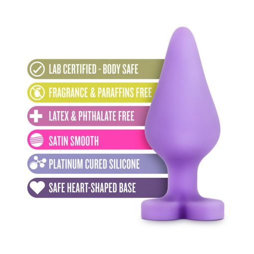 Play With Me Naughty Candy Hearts 'Do Me Now' Anal Plug Purple - Image 6