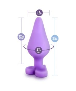 Play With Me Naughty Candy Hearts 'Do Me Now' Anal Plug Purple