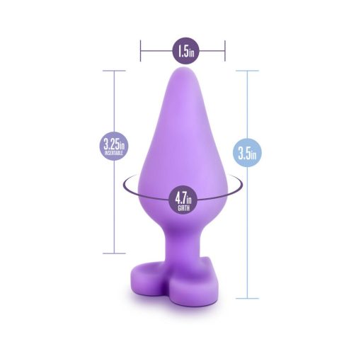 Play With Me Naughty Candy Hearts 'Do Me Now' Anal Plug Purple - Image 7