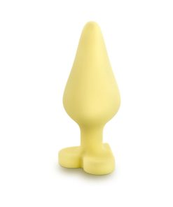 Play With Me Naughty Candy Hearts 'Spank Me' Anal Plug Yellow