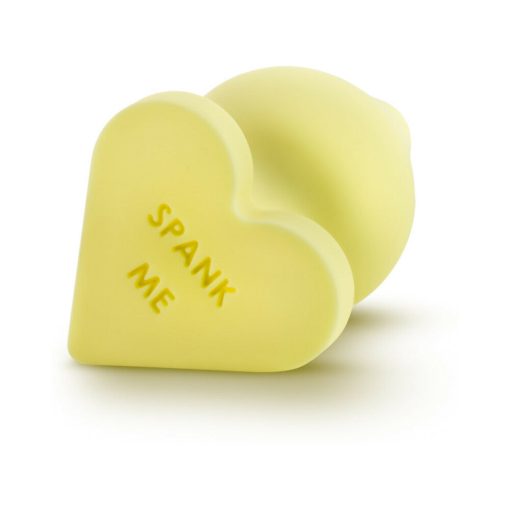 Play With Me Naughty Candy Hearts 'Spank Me' Anal Plug Yellow - Image 5