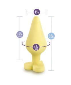 Play With Me Naughty Candy Hearts 'Spank Me' Anal Plug Yellow