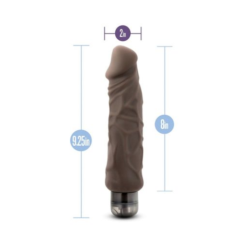 Au Naturel Home Wrecker 9.5 In. Dual Density Vibrating Dildo Brown - Image 8