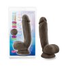 Au Naturel Jerome 8.5 In. Posable Dual Density Dildo With Balls Brown
