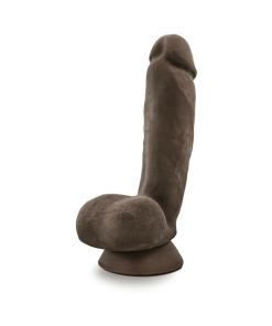 Au Naturel Jerome 8.5 In. Posable Dual Density Dildo With Balls Brown