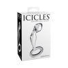 Icicles No. 46 Glass Prostate Massager 3.5 In. Clear
