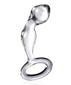 Icicles No. 46 Glass Prostate Massager 3.5 In. Clear