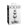 Icicles No. 47 Beaded 4 In. Glass Anal Plug Clear