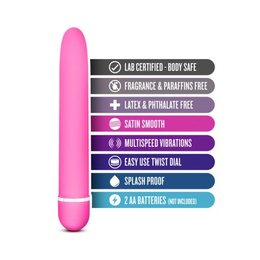 Rose Luxuriate Classic Slimline Vibrator Pink - Image 5