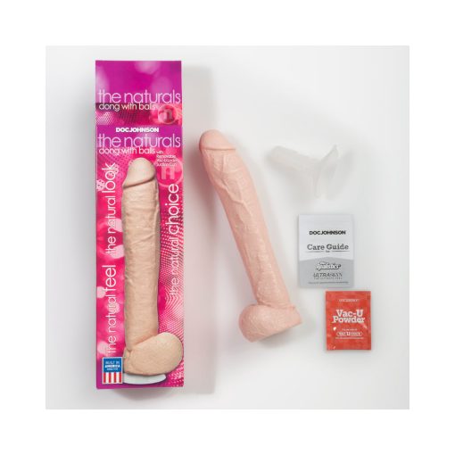 Naturals 12In. Dong With Balls (Flesh) - Image 5