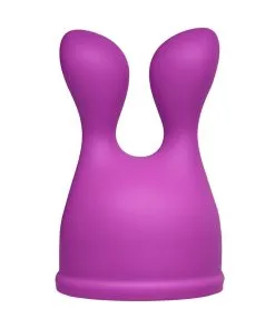 Alternative view of Wand Essentials Bliss Tips Dual Stimulation Silicone Attachment Purple