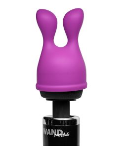Wand Essentials Bliss Tips Dual Stimulation Silicone Attachment Purple