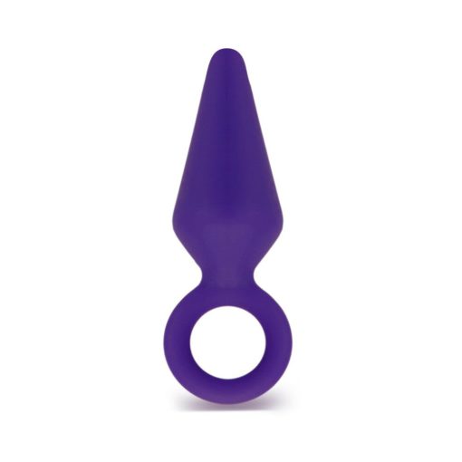 Luxe Candy Rimmer Medium Silicone Anal Plug Purple - Image 2