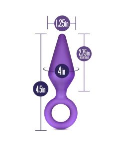 Luxe Candy Rimmer Medium Silicone Anal Plug Purple