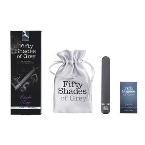 Fifty Shades Of Grey Charlie Tango Slimline Classic Vibrator Black