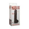 Bust It Squirting Realistic Cock Black W/1Oz Nut Butter